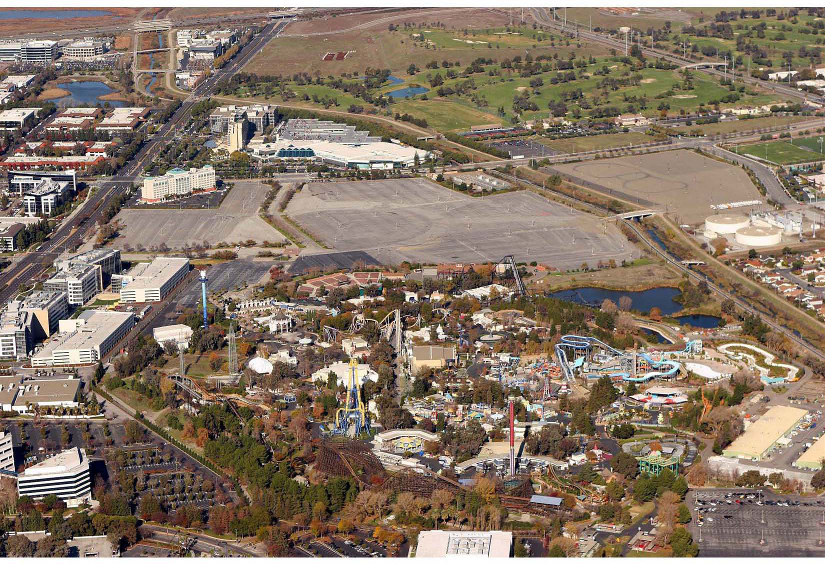 Aerial (overhead) View of Santa Clara San Francisco 49ers stadium site