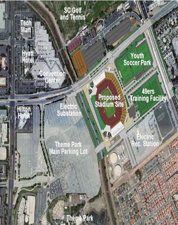 Santa Clara 49ers stadium site